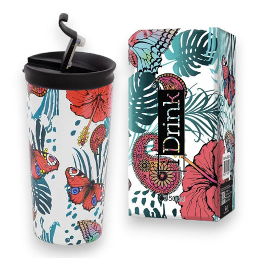 Picture of IDRINK THERMAL MUG BUTTERFLY 350ML